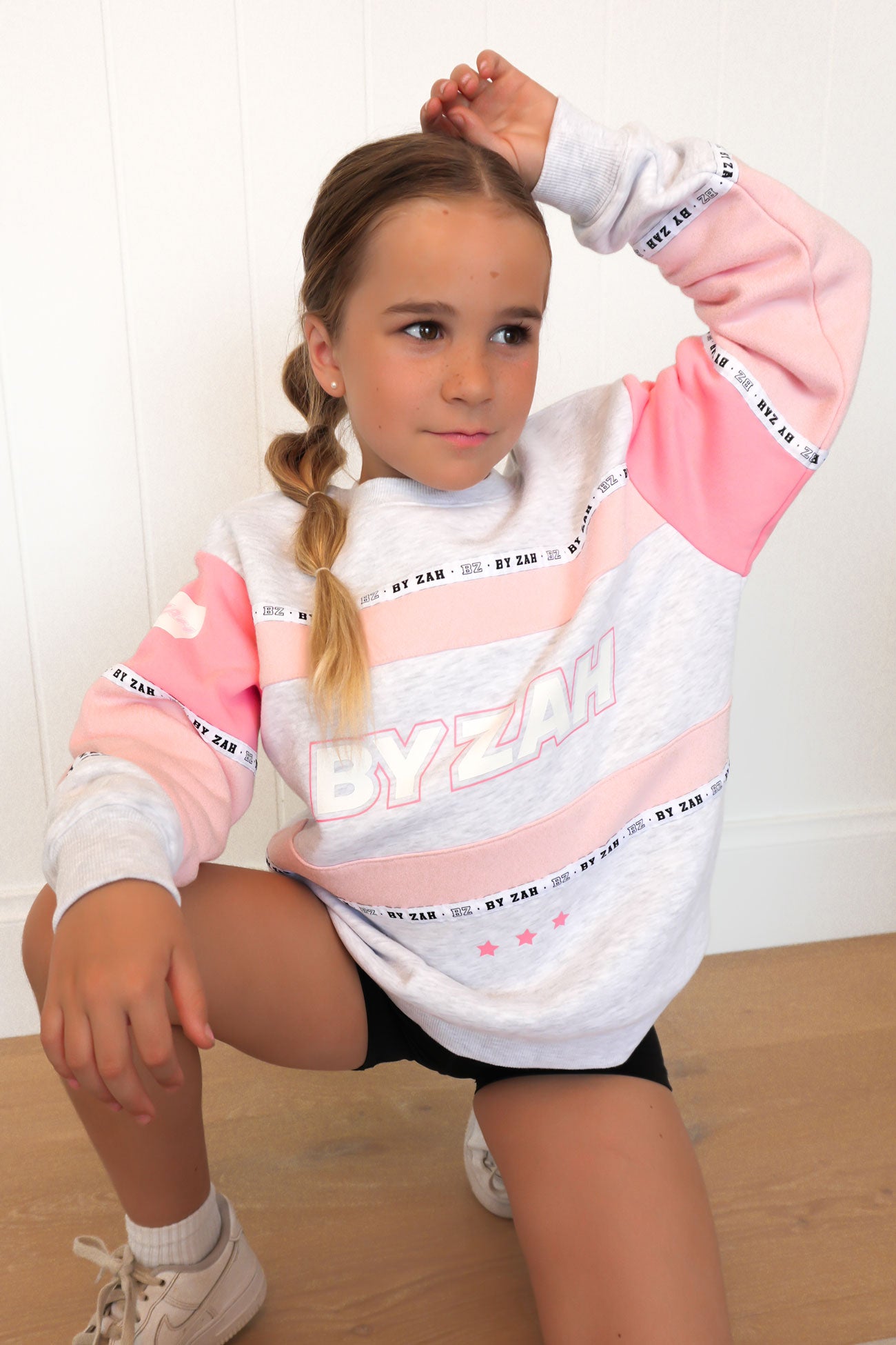 Paxton Mini Me Crew Pink Grey Marle f6