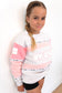 Paxton Mini Me Crew Pink Grey Marle f