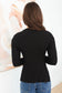 Rori Mock Neck Knit Top Black bb