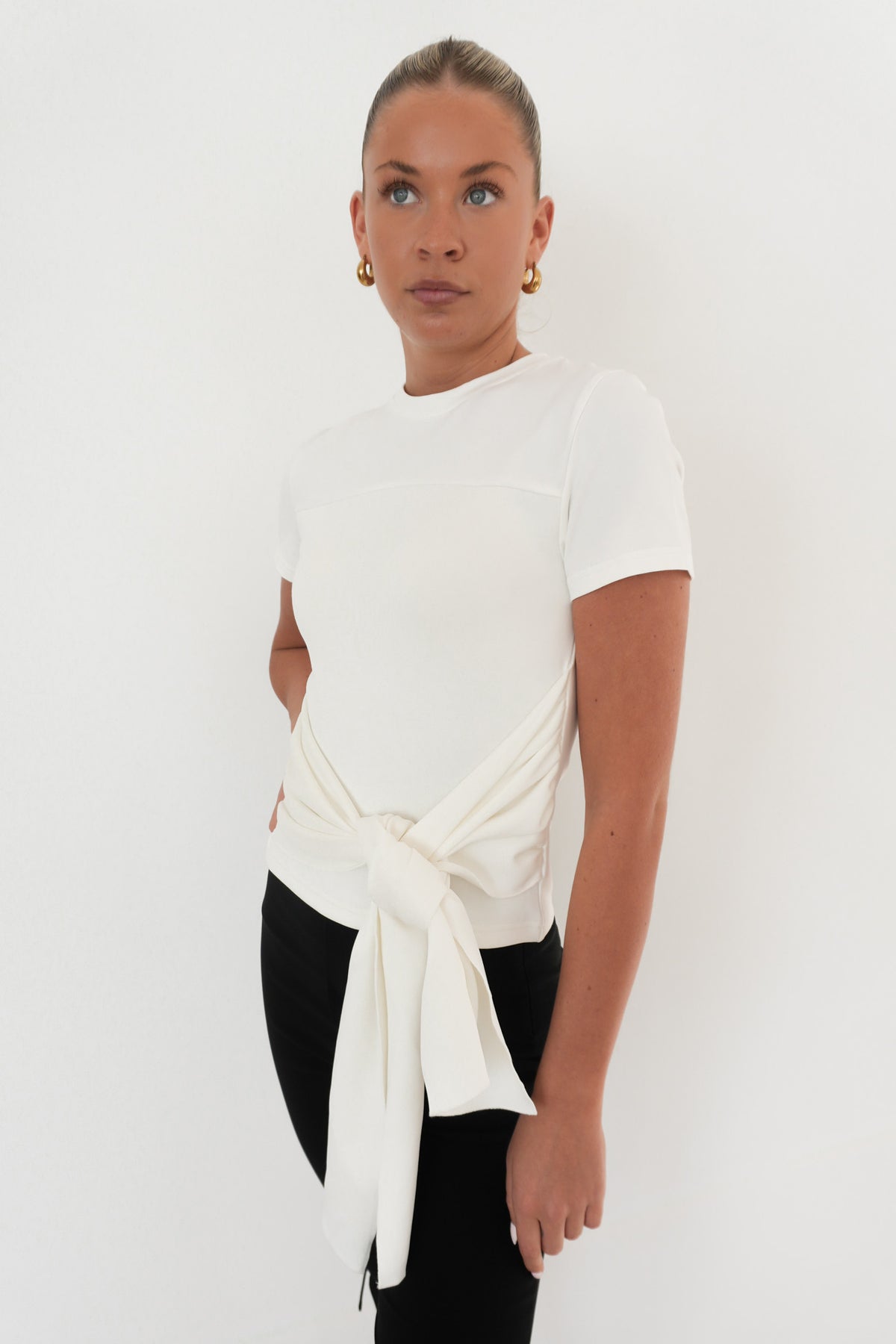 Rumi Tie Tee White