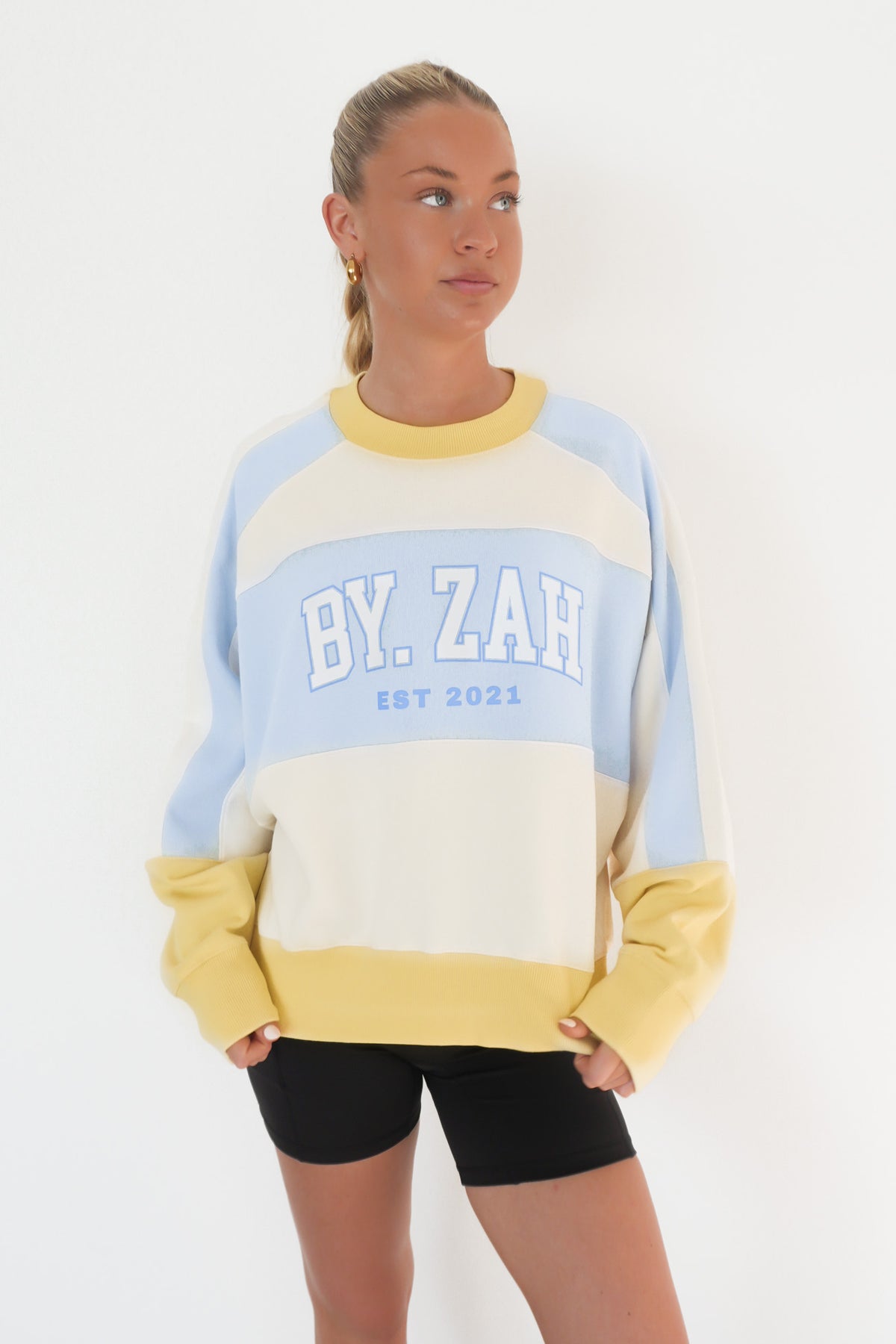 Yasmin Panel Crew Powder Blue