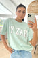 Zah Collegiate Tee Sage
