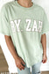 Zah Collegiate Tee Sage